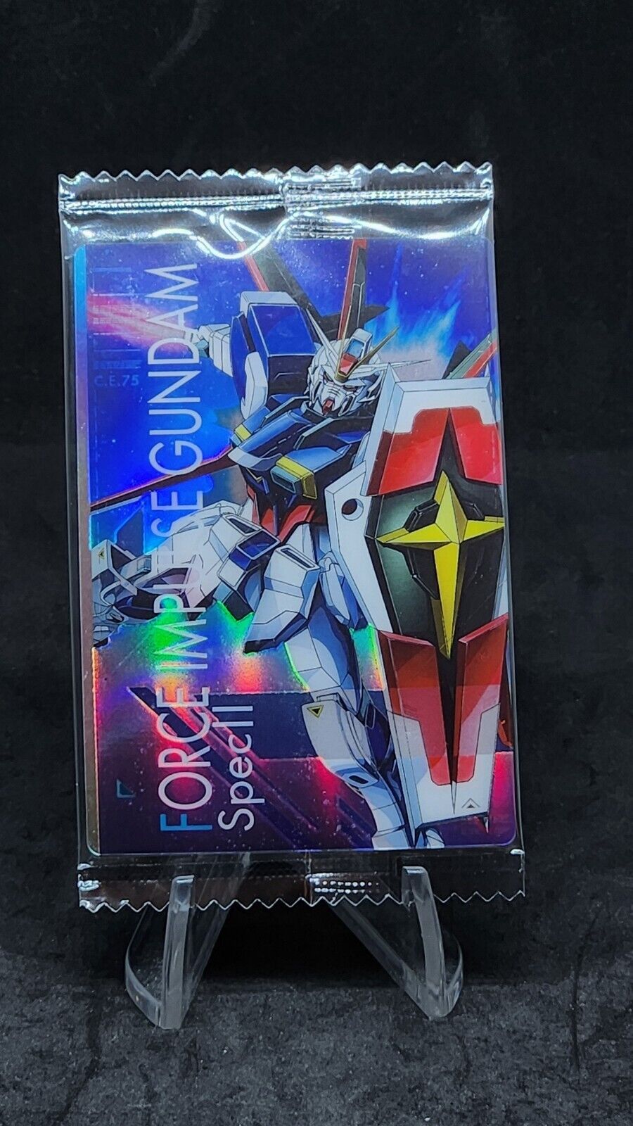 Gundam Seed Freedom Force Impulse Gundam Spec II No.1-25 R Card 2024 Wafer Seal